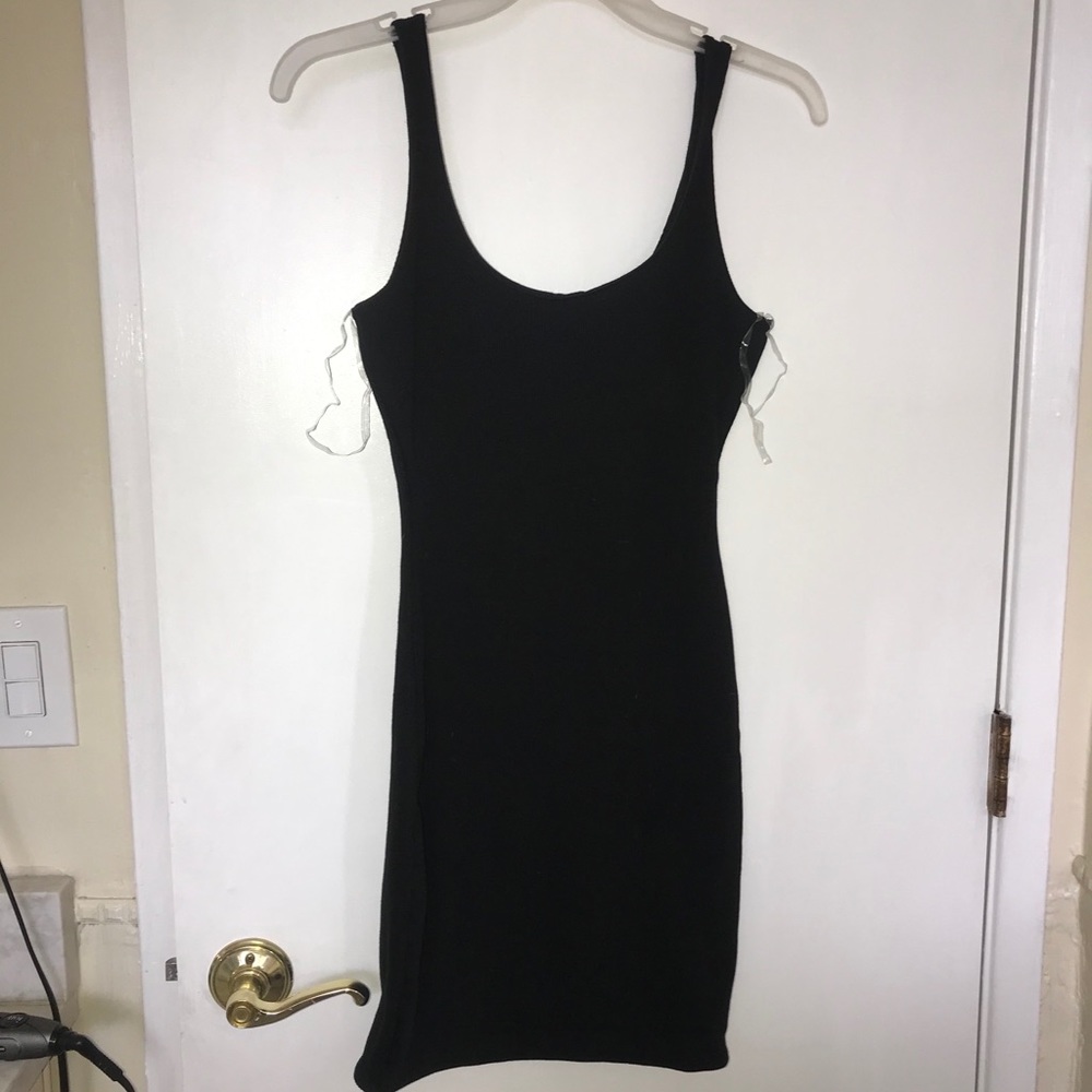 Meshki black bodycon dress